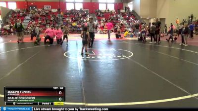 60 lbs Semifinal - Joseph Fenske, Alpha Elite vs Beaux Bergeron, Ironclad Wrestling Club