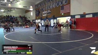 145 lbs Cons. Round 2 - Brandon Ebisuya, Wilson Hacienda Heights vs Andrew Rodas, Ganesha