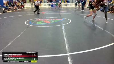 165 lbs Quarterfinals (8 Team) - Courtland Campbell, Merritt Island vs Mallard Mondesir, Miramar