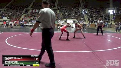 1A-4A 132 Champ. Round 2 - Brysen Pugh, Prattville Christian Academy vs Tavonte Williams, Saks Sr