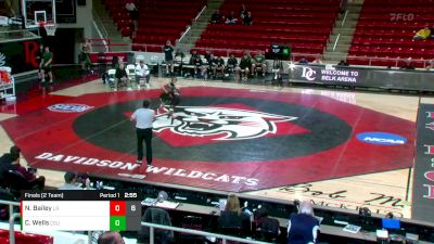 133 lbs Finals (2 Team) - Canyon Wells, Cleveland State vs Nasir Bailey, Little Rock