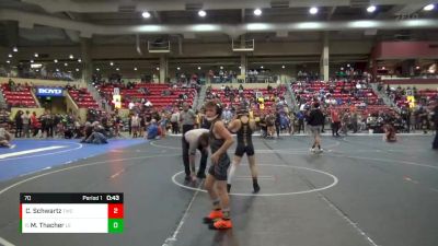 70 lbs Champ. Round 2 - Maxamis Thacher, Lawrence Elite vs Cooper Schwartz, Tiger Wrestling Club