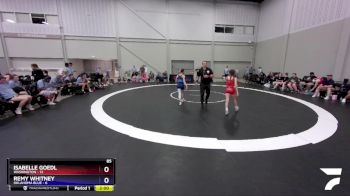 85 lbs Placement Matches (8 Team) - Isabelle Goedl, Washington vs Remy Whitney, Oklahoma Blue