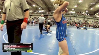 135 lbs Quarterfinal - Bradley Bishop, Pirate Powerhouse Wrestling Academy-AA vs Hayden Allen, Cameron Youth Wrestling Club-AA