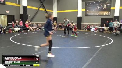 73 lbs Round 2 (4 Team) - Kylie Kinserdahl, Badger Girls Elite vs Kennedy Grass, Missouri