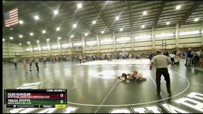 125 lbs Cons. Round 5 - Alex Kunzler, Bear River Junior High Wrestling Club vs Tekoa Stotts, Bruin Wrestling Club