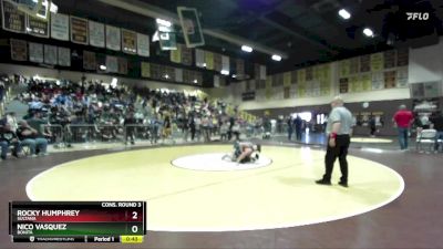 120 lbs Cons. Round 3 - Nico Vasquez, Bonita vs ROCKY HUMPHREY, Sultana