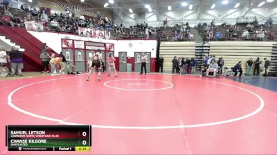 120 lbs Cons. Round 2 - Samuel Letson, Lawrence North Wrestling Club vs Chanse Kilgore, Unafiliated