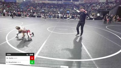 53 lbs Round Of 16 - Wyatt Eads, Marksmen Wrestling Club vs Rudy Mcallister, NM Bad Boyz