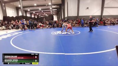 125 lbs Semifinal - Josiah Bujak, Askeo International Mat Club vs Bohden Sowa, Salem Elite Mat Club