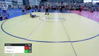 60 lbs Rr Rnd 3 - Liam Reeves, POWA vs Tallon Sharp, Iron Horse Wrestling Club