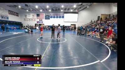 119-125 lbs Round 1 - Jacob Stirling, Camel Kids Wrestling vs Skylen Teague, Torrington Wrestling Club