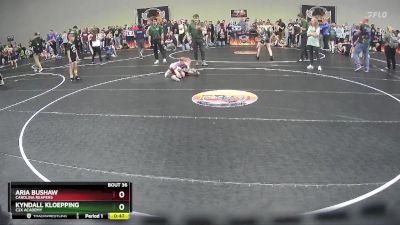 70 lbs Round 2 - Kyndall Kloepping, C2X Academy vs Aria Bushaw, Carolina Reapers