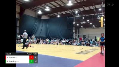 74 lbs Quarterfinals (8 Team) - Allie Procter, Black Mambas vs Remi Downing, Missouri BattleGear White