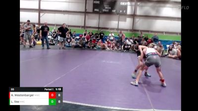 66 lbs Semis & 1st Wrestleback (8 Team) - Ava Westenbarger, Mayhem WC Black vs Lisa Vee, Midwest Mat Catz