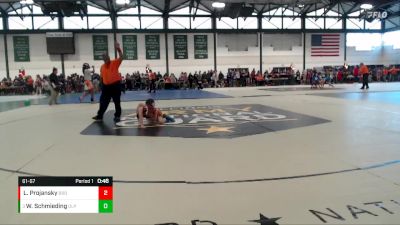 61-67 lbs Round 3 - Wyatt Schmieding, O`Fallon Little Panthers vs Lincoln Projansky, Built By Brunson