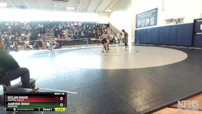 152 lbs Quarterfinal - Aaryan Shah, Redmond vs Dylan Davis, Central Valley