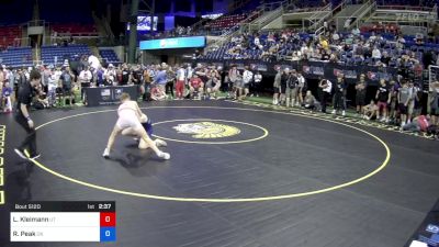 126 lbs Semis - Layne Kleimann, Utah vs Rhett Peak, Oklahoma