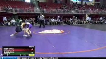 106 lbs Round 2 (8 Team) - Alex Gates, Grand Island vs Daniel Roll, Gretna
