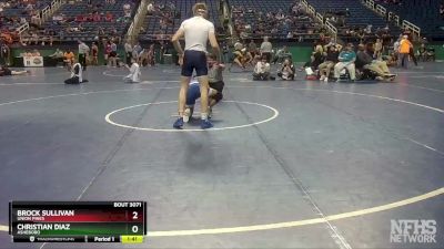 3A 160 lbs Champ. Round 1 - Brock Sullivan, Union Pines vs Christian Diaz, Asheboro