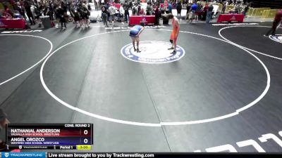 182 lbs Cons. Round 2 - Nathanial Anderson, Valhalla High School Wrestling vs Angel Orozco, Western High School Wrestling