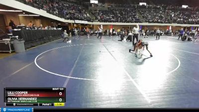 100 lbs Semifinal - Olivia Hernandez, Bettendorf Wrestling Club vs Lilli Cooper, Waverly Area Wrestling Club