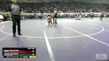 4A-132 lbs Champ. Round 1 - Cash Stapleton, Cushing vs Creek Williams, Weatherford