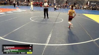 80 lbs Semis & 1st Wrestleback (8 Team) - KJ Beermann, Wabasso vs Cullen Fernelius, Farmington