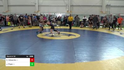 S-96 lbs Round Of 32 - Caleb Edwards, NC vs Jacob Pope, VA