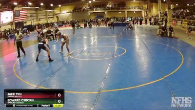 132 lbs Cons. Round 2 - Edward Osborn, Damonte Ranch vs Jack Yeh, Spring Valley