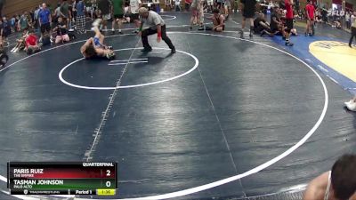 128 lbs Quarterfinal - Paris Ruiz, The Empire vs Tasman Johnson, Palo Alto