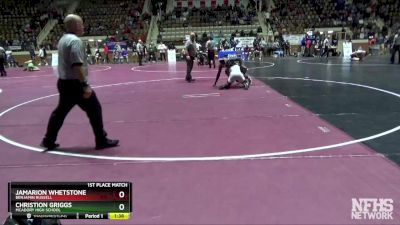 160 lbs 1st Place Match - Jamarion Whetstone, Benjamin Russell vs CHRISTION GRIGGS, McAdory High School