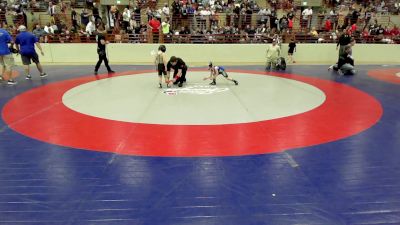 43 lbs Round Of 16 - Reece Worthey, Rockmart Takedown Club vs Barrett Lowe, South Forsyth WAR Wrestling Club