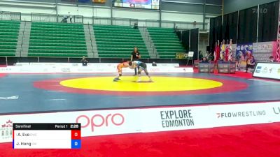 WW 50 lbs Semifinal - Augusta Eve, Dinos Wrestling Club vs Jessica Hong, Carleton WC