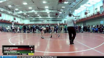 95 lbs Champ. Round 2 - Carlo Federici, Contenders Wrestling Club vs Kolby Robinson, Rensselaer BWC