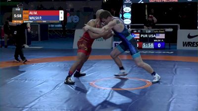 77KG QF, Peyton Burke WALSH, USA vs Marciano George ALI, PUR