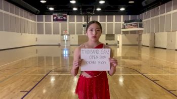 Thousand Oaks High School [Open - Solo] 2020&nbsp;USA Virtual Regional