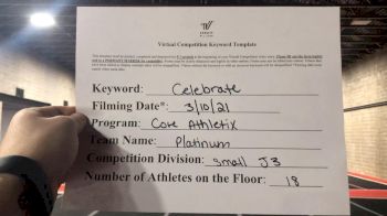 Core Athletix - Platinum [L3 Junior - Small] 2021 Spirit Festival Virtual Nationals