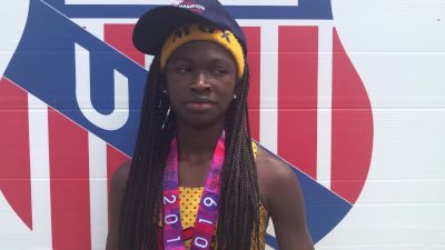 Cha'iel Johnson wins 14yo G 800m in 2:09