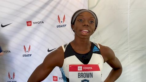 Brittany Brown Details Her 100m Improvement