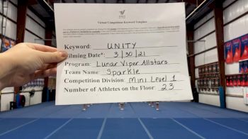 Lunar Viper Allstars - Sparkle [L1 Mini] 2021 Mid Atlantic Virtual Championship