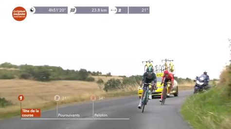 Quentin Pacher Slides Out On Dauphine Stage 1