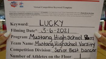 Mustang High School - Mustangs [Senior - Solo - Jazz] 2021 NCA & NDA Virtual March Championship