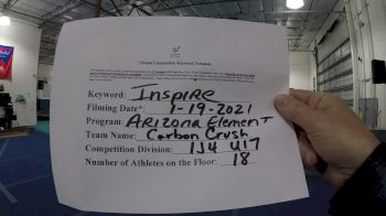 Arizona Element Elite - Carbon Crush [L4 - U17] 2021 GSSA DI & DII Virtual Championship