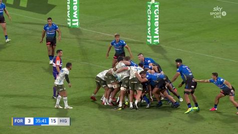 Highlanders' Scott Gregory with a Try vs Western Force