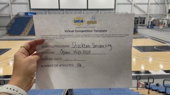 Stockton University [Open - Hip Hop] 2021 UCA December Virtual Regional
