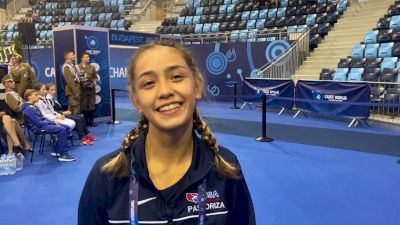 Erica Pastoriza Strikes Gold At Cadet Worlds