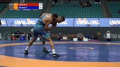 57 kg Semifinal - Thomas Gilman, USA vs Alireza Sarlak, IRI Scoring Highlight