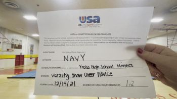 Yreka High School [Varsity Show Cheer Novice] 2021 USA Virtual Spirit Regional I