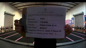 Fierce Cheer Elite - Royalty [L3 Junior - D2 - Small] 2021 The Regional Summit Virtual Championships